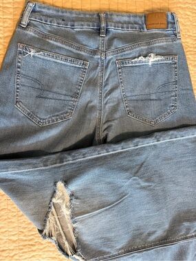 American Eagle Outfitters Women’s Curvy Super High-Rise Baggy Wide Leg Jeans